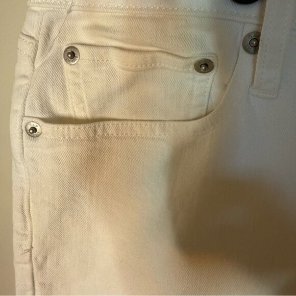 GAP Regular Classic Straight Leg White Denim Jeans Summer Pants Cigarette - Picture 6 of 12